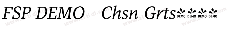 FSP DEMO   Chsn Grts字体转换